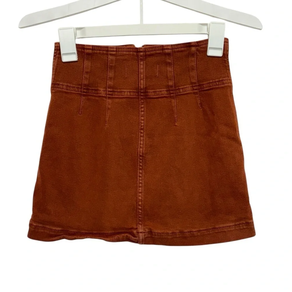 Free People We The Free Virgo Jean Mini Skirt Primrose Size 27